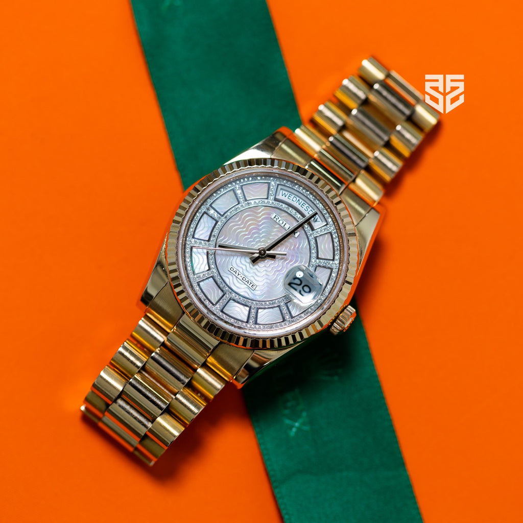 Rolex Day-Date 36 118235 2014 pre-owned — The Smiling Second, Melbourne