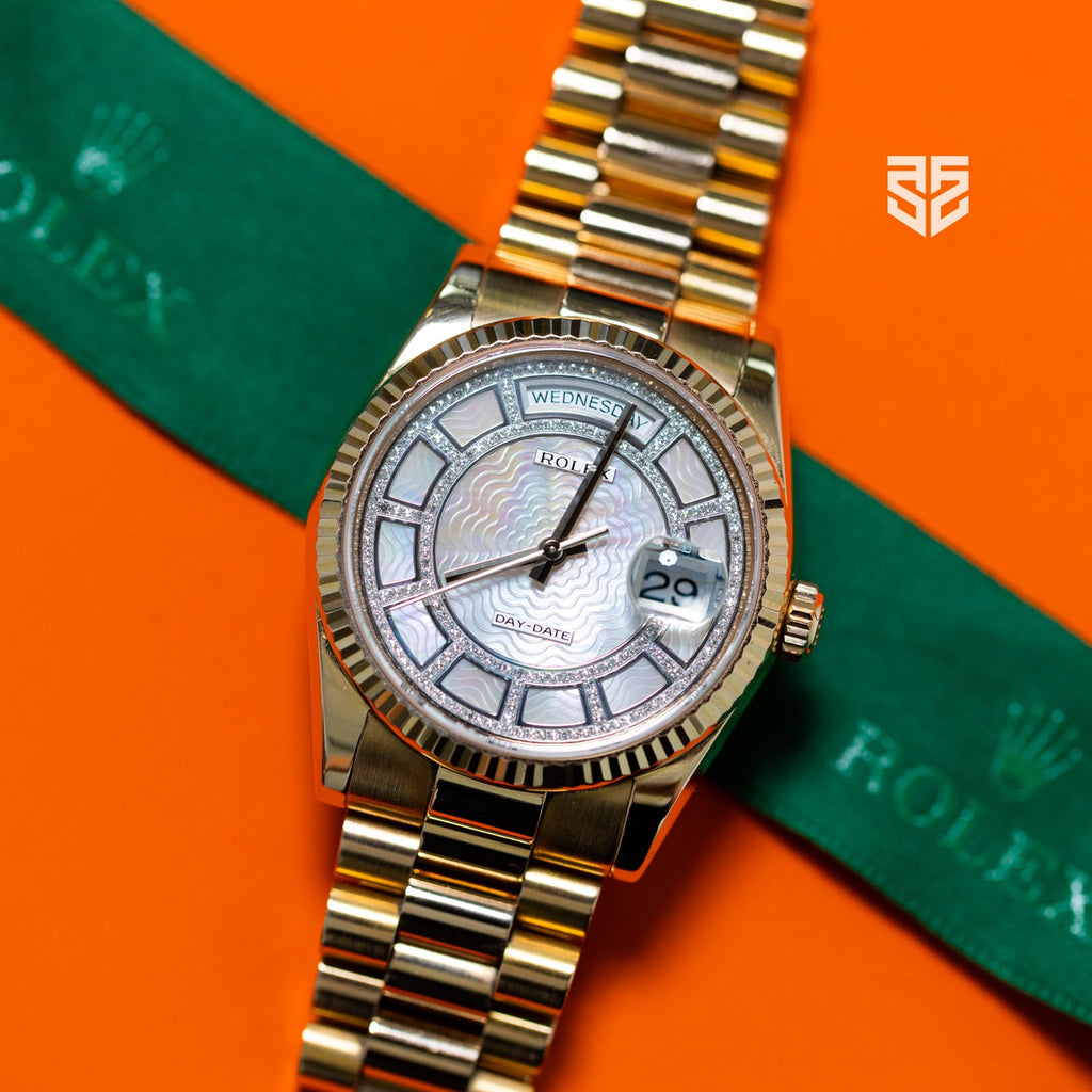 Rolex Day-Date 36 118235 dial — The Smiling Second, Melbourne