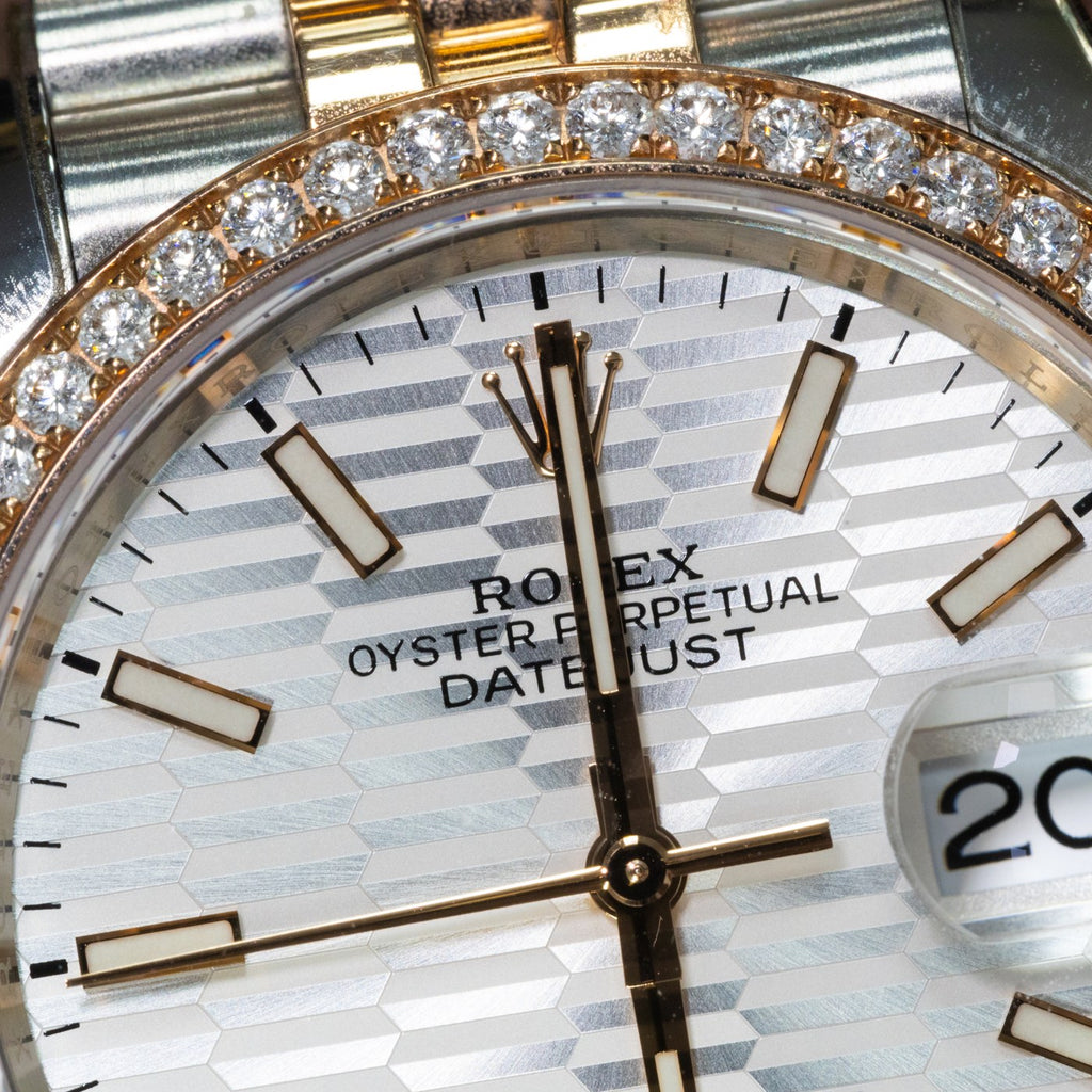 Rolex DateJust 36 126281RBR dial detail — The Smiling Second, Melbourne