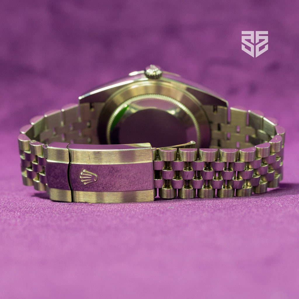 Rolex Datejust 41 black diamond dial 126334 2024 bracelet clasp — The Smiling Second, Melbourne