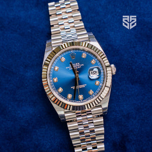 Rolex DateJust 41 Blue Diamond Dial Ref: 126334 2025