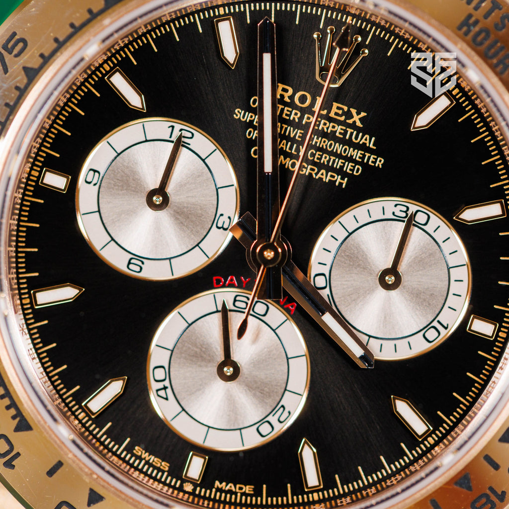 Rolex Daytona Everose 126505 2024 dial detail — The Smiling Second, Melbourne