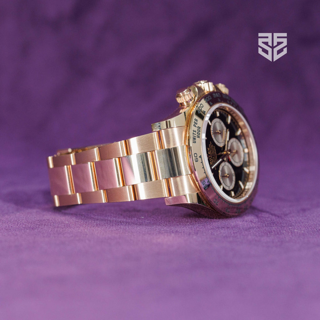 Rolex Daytona Everose 126505 2024 case profile — The Smiling Second, Melbourne