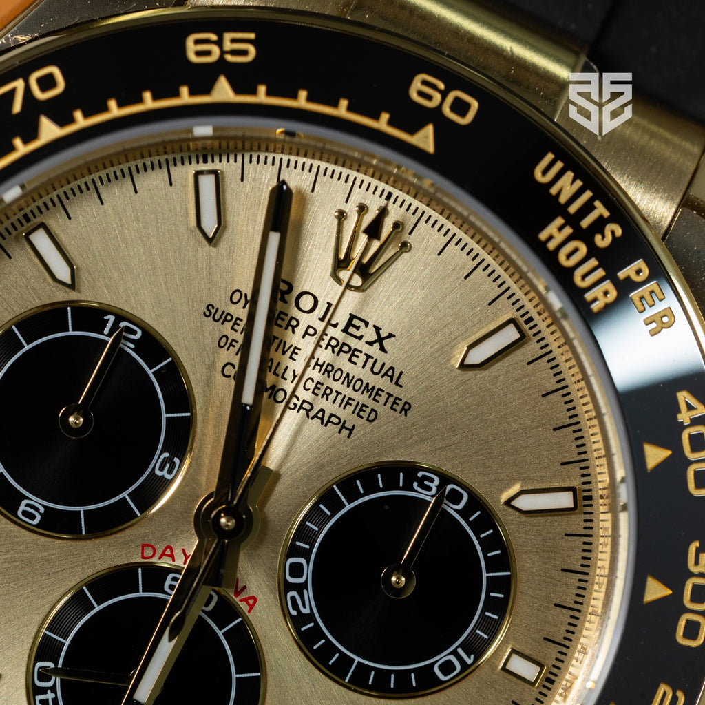 Rolex Daytona 126518LN 2026 dial detail — The Smiling Second, Melbourne