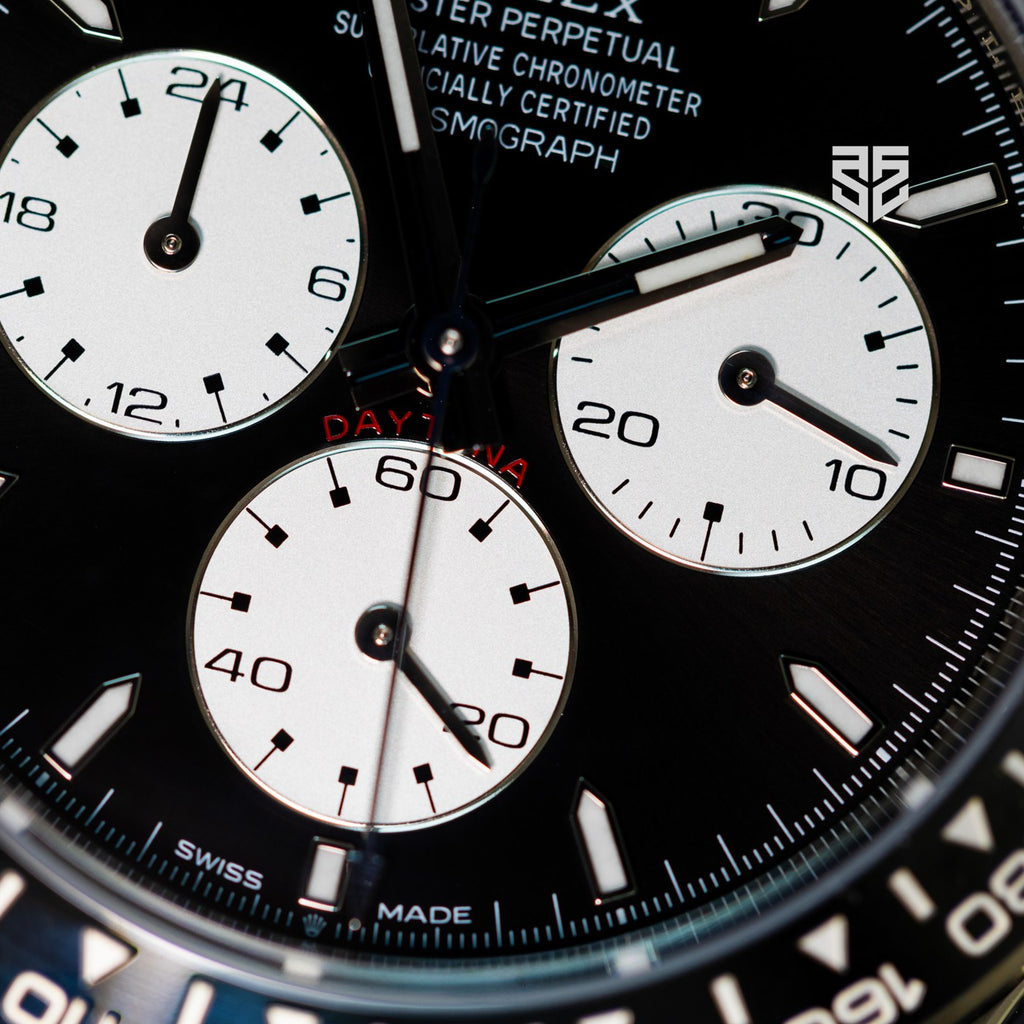 Rolex Daytona Le Mans 126529LN dial detail — The Smiling Second, Melbourne