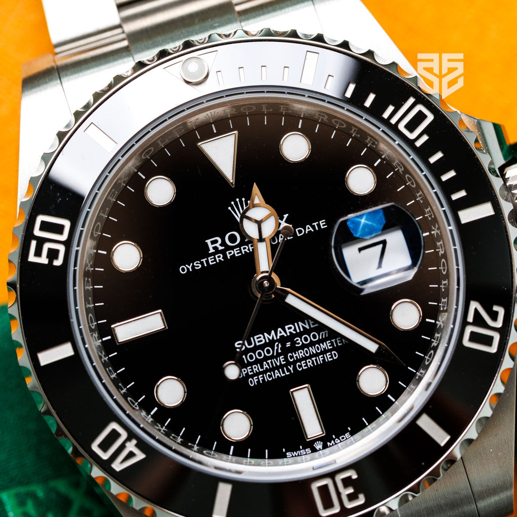 Rolex Submariner Date 126610LN 2026 dial detail — The Smiling Second, Melbourne