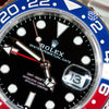 Rolex GMT-Master II 'Pepsi' Oyster 126710BLRO 2022 dial detail — The Smiling Second, Melbourne