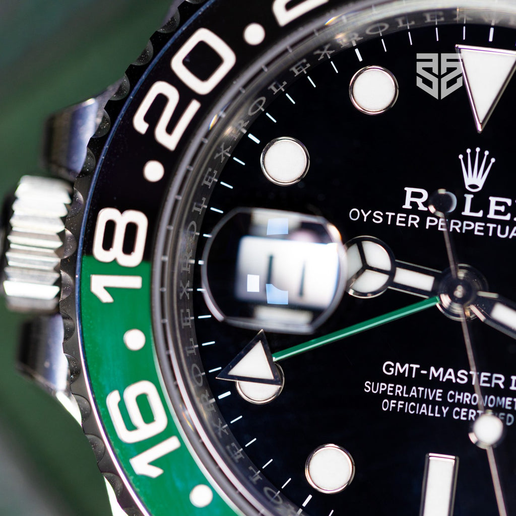 Rolex GMT-Master II 126720VTNR dial detail — The Smiling Second, Melbourne