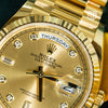 Rolex Day-Date 36 128238 2024 dial detail — The Smiling Second, Melbourne