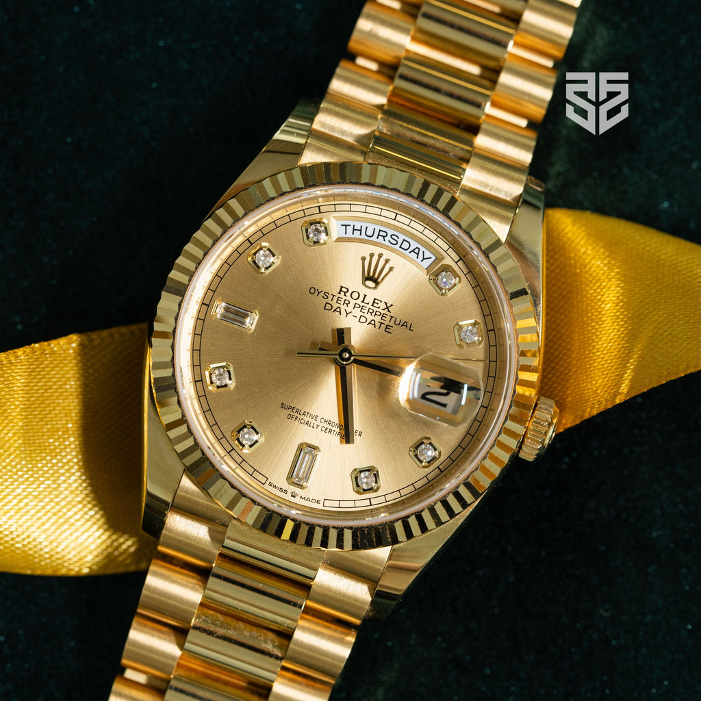 Rolex Day-Date 36 128238 2024 dial — The Smiling Second, Melbourne