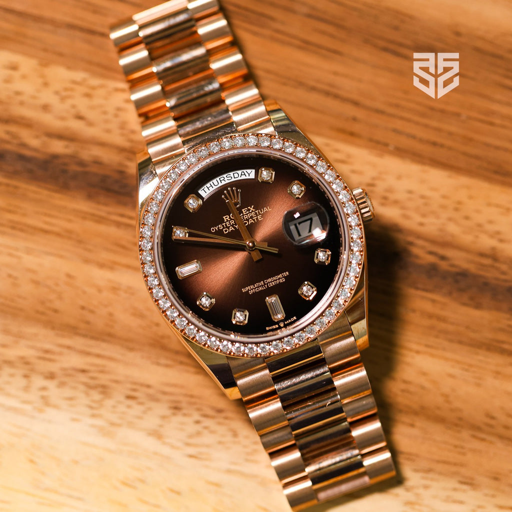 Rolex Day-Date 36 128345RBR 2022 pre-owned — The Smiling Second, Melbourne