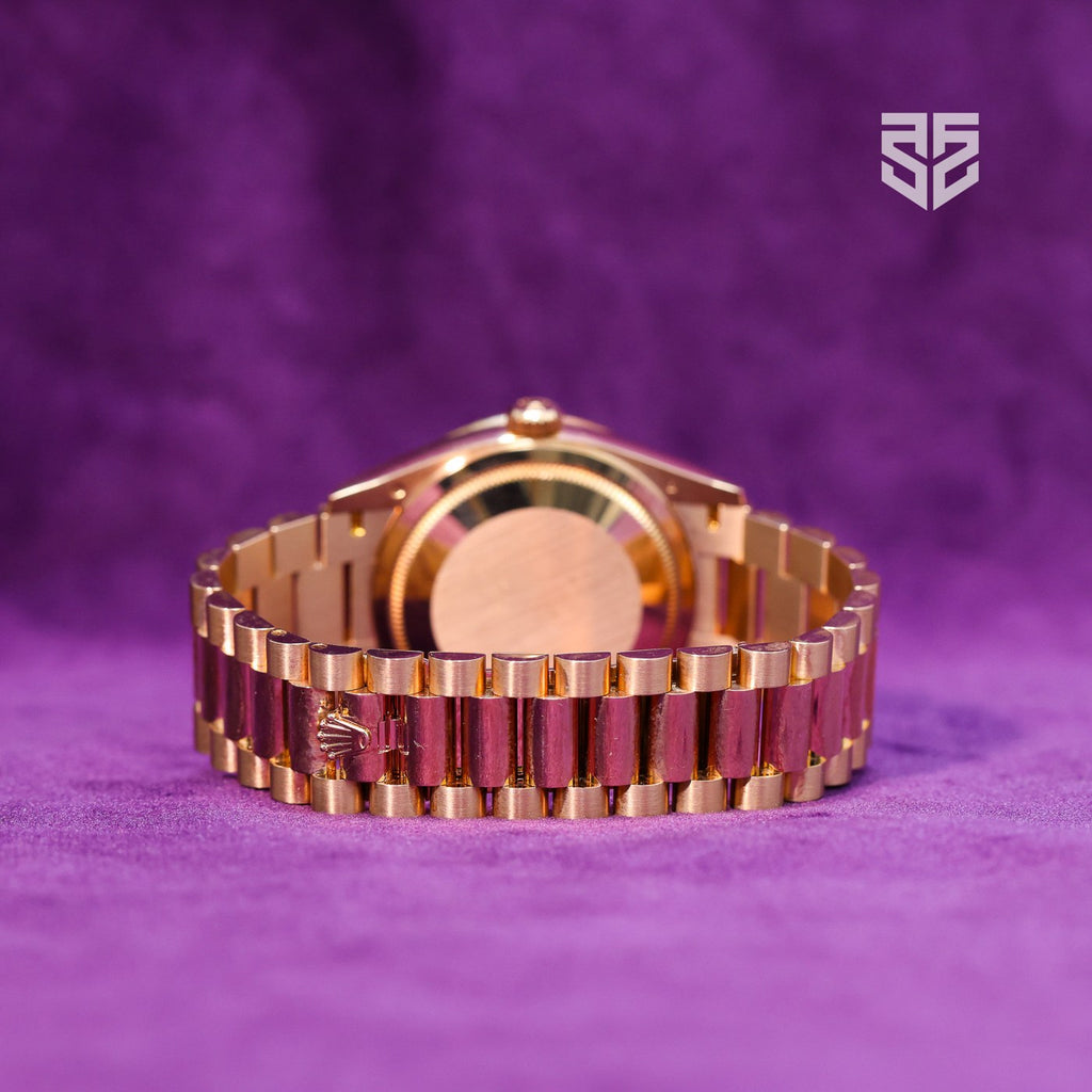 Rolex Day-Date 36 128345RBR bracelet clasp — The Smiling Second, Melbourne