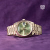 Rolex Day-Date 40 228235 olive dial 2022 dial — The Smiling Second, Melbourne