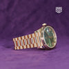 Rolex Day-Date 40 Everose Olive 228235 2023 case profile — The Smiling Second, Melbourne