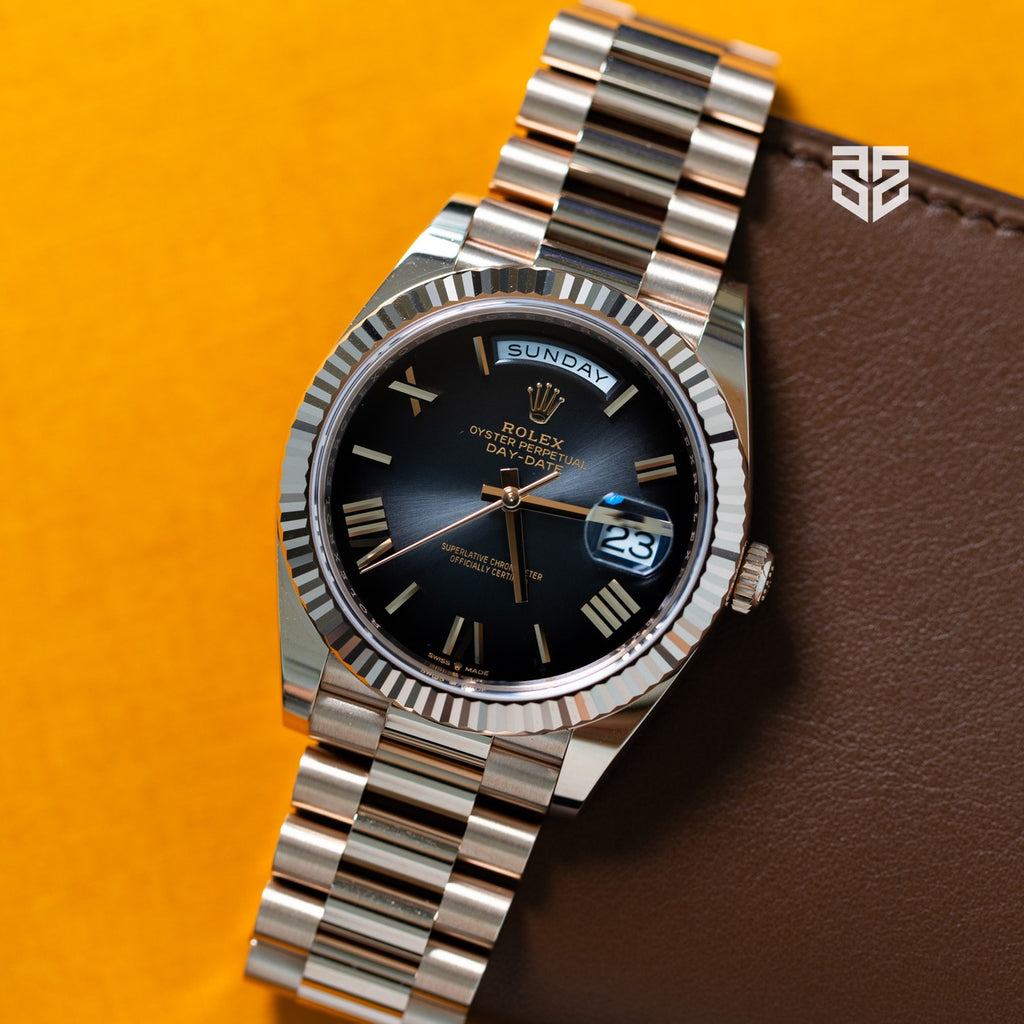 Rolex Day-Date 40 228235 slate ombre 2025 pre-owned — The Smiling Second, Melbourne