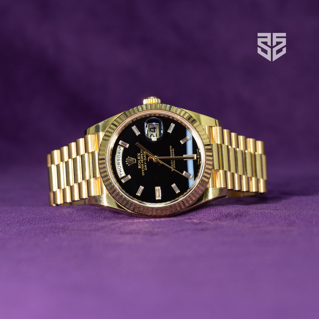 Rolex Day-Date 40 228238 2024 detail — The Smiling Second, Melbourne