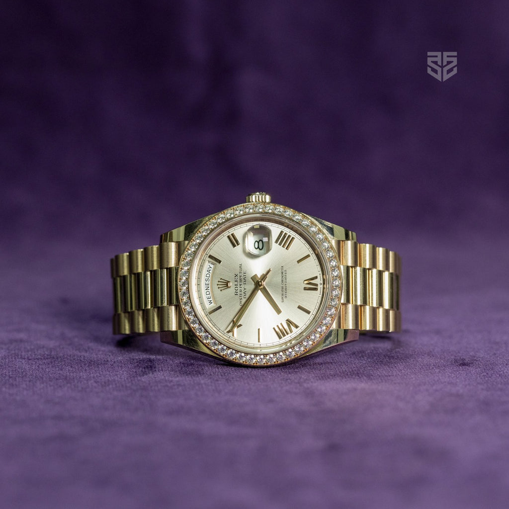 Rolex Day-Date 40 228345RBR dial — The Smiling Second, Melbourne