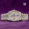 Rolex Day-Date 40 platinum pave 228396TBR 2022 dial — The Smiling Second, Melbourne