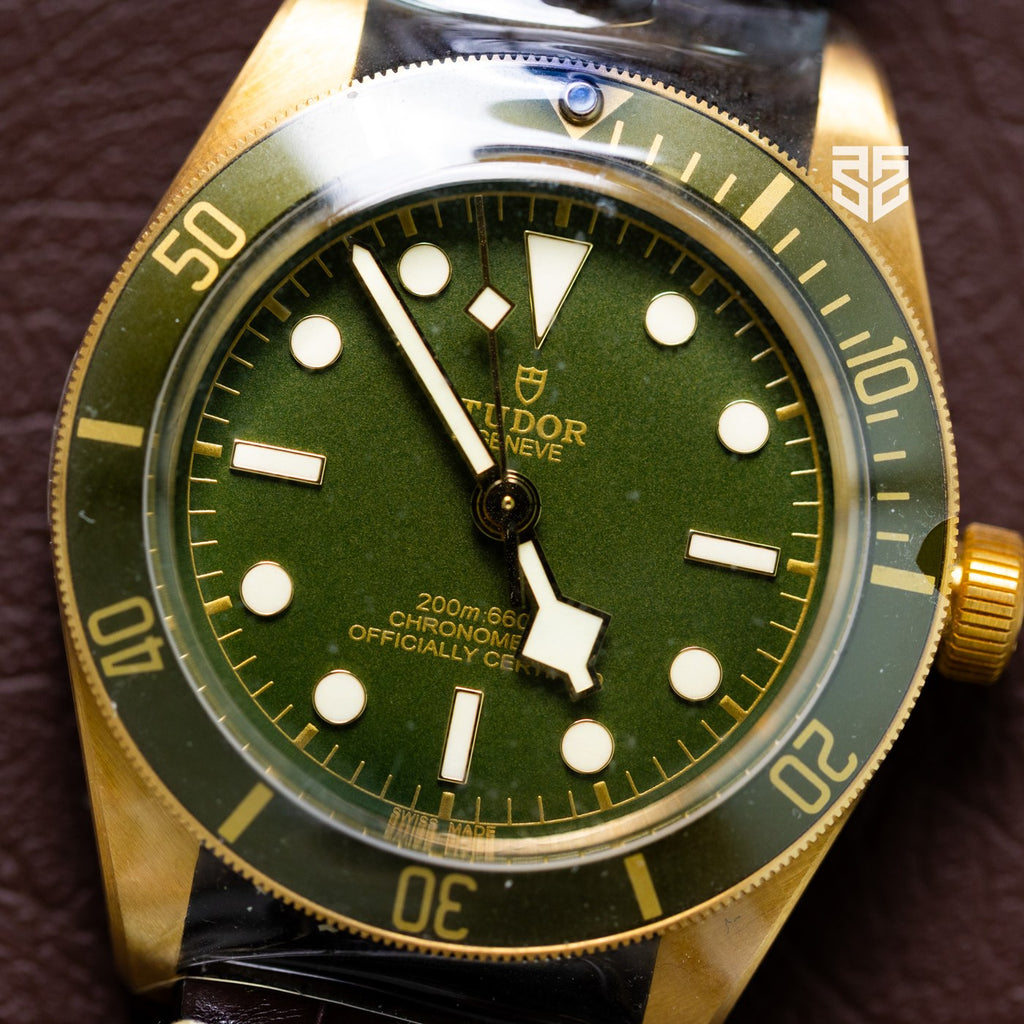 Tudor Black Bay 58 79018V dial detail — The Smiling Second, Melbourne