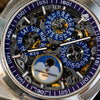 Vacheron Constantin Overseas Perpetual Calendar Ultra-Thin Skeleton 4300V 2022 dial detail — The Smiling Second, Melbourne