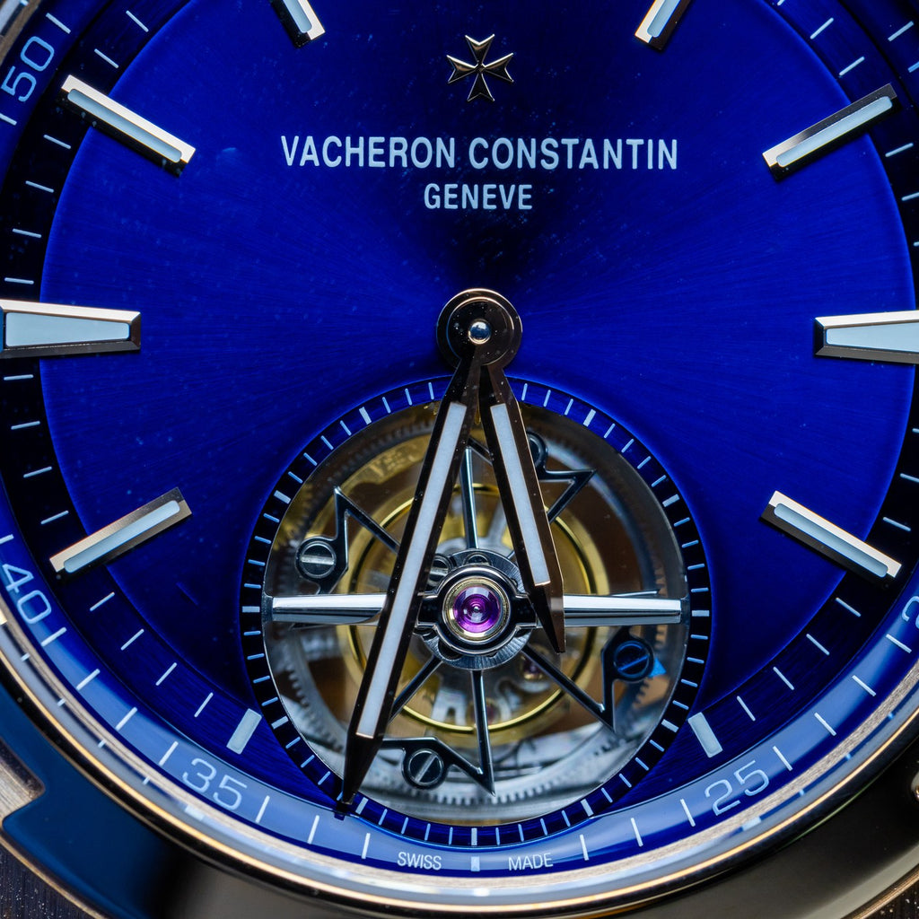 Vacheron Constantin Overseas Tourbillon 6000V 2023 dial detail — The Smiling Second, Melbourne